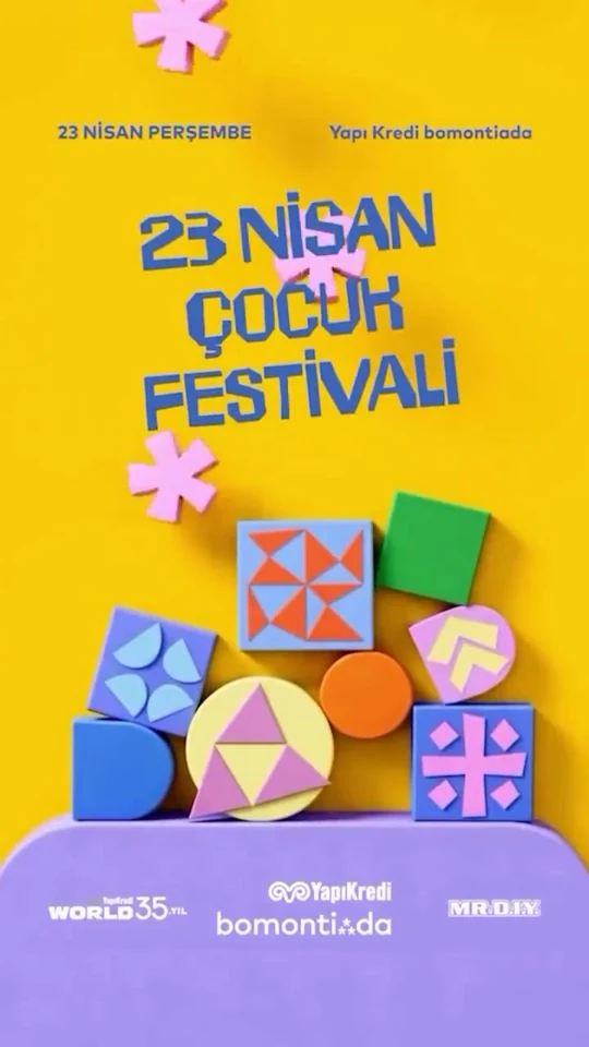 Yapı Kredi bomontiada 23 Nisan Çocuk Festivali (Instagram paylaşımı)